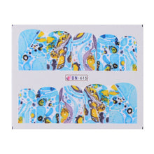 Load image into Gallery viewer, 1PCS Nail Art Sticker White Black Gradient Marble Winter DIY Water Transfer sliders for Manicure Decorations Tool CHBN613-624