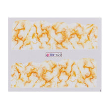 Load image into Gallery viewer, 1PCS Nail Art Sticker White Black Gradient Marble Winter DIY Water Transfer sliders for Manicure Decorations Tool CHBN613-624