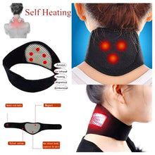 Load image into Gallery viewer, 1 pcs new neck belt self-heating lining magnetotherapy Wrapping paper Protective neck strip Support massage belt for healthcare