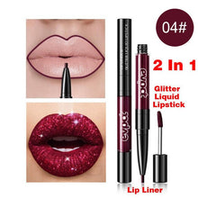 Load image into Gallery viewer, Diamond Liquid Lipstick Matte Red Lip Long Lasting Waterproof Make Up Lip Stick Nude Pink Lips Liner Pencil Gloss Makeup YXL