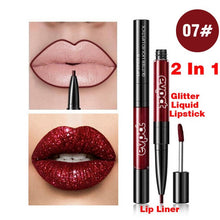 Load image into Gallery viewer, Diamond Liquid Lipstick Matte Red Lip Long Lasting Waterproof Make Up Lip Stick Nude Pink Lips Liner Pencil Gloss Makeup YXL