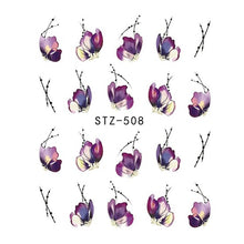 Load image into Gallery viewer, 1sheets Hot Butterfly Bow Designs Luminous Nail Art Shinning Glitter Nail Art Stickers Decorations Manicure Tips Tools TRDG-007