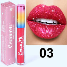 Load image into Gallery viewer, Glitter Lips Make Up Liquid Lipstick Waterproof Long Lasting Shimmer Red Lip Pink Women Lipsticks