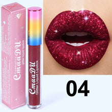 Load image into Gallery viewer, Glitter Lips Make Up Liquid Lipstick Waterproof Long Lasting Shimmer Red Lip Pink Women Lipsticks