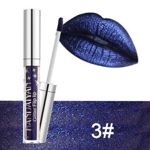 Load image into Gallery viewer, 7 Color Glitter Lipstick Long Lasting Waterproof Shimmer Shiny Red Lip Gloss Make Up Metallic Blue Purple Pink Liquid Lipsticks
