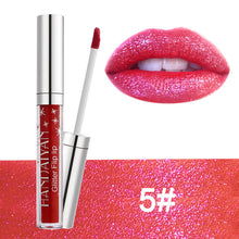 Load image into Gallery viewer, 7 Color Glitter Lipstick Long Lasting Waterproof Shimmer Shiny Red Lip Gloss Make Up Metallic Blue Purple Pink Liquid Lipsticks