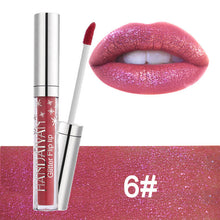 Load image into Gallery viewer, 7 Color Glitter Lipstick Long Lasting Waterproof Shimmer Shiny Red Lip Gloss Make Up Metallic Blue Purple Pink Liquid Lipsticks