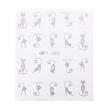 Load image into Gallery viewer, 1sheets Gold Zipper 3d Designs Nail Art Stickers Decals Manicure Decor Tools DIY Nail Art Tips Fashion Accessories LAXF6021