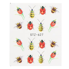 Load image into Gallery viewer, 1sheets Hot Butterfly Bow Designs Luminous Nail Art Shinning Glitter Nail Art Stickers Decorations Manicure Tips Tools TRDG-007